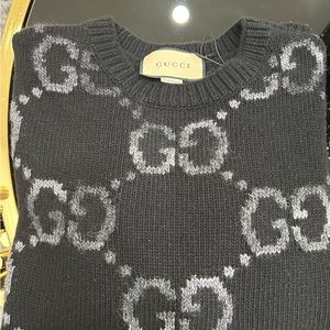Gucci Men’s Black Sweater Size XL